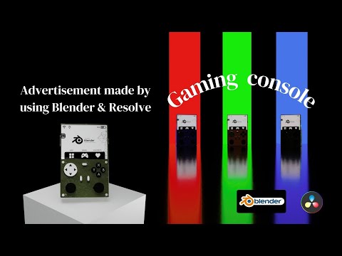 Experience Gaming Like Never Before: Introducing Our Blender-Designed Console!#blender#davinci