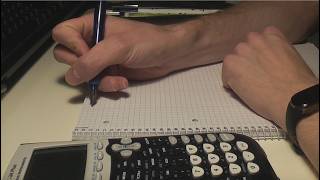 asmr quick calculations (pen scribbling and button sounds)
