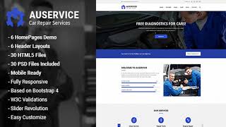 Auservice - Auto Mechanic & Auto Repair HTML5 Template | Themeforest Website Templates and Themes