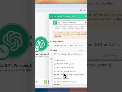 How to the use the Open AI, ChatGPT module in Make.com.