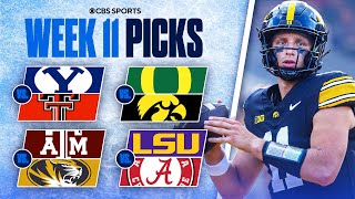 Picks for EVERY Top 25 game in College Football [Full Week 11 Predictions]