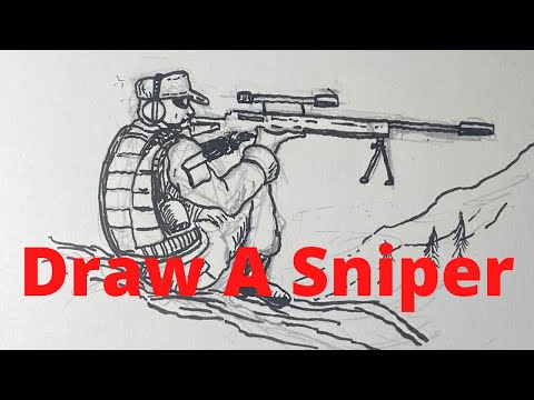 How to Draw a Soldier (sniper speed draw)