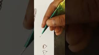 simple  heart shape  design  in mehanthi  practice