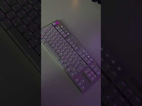 White and Purple Themed PC Setup #gaming #techsetup #gamingsetup