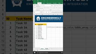Compare Two Excel Files using Vlookup Function #engineeringly #shorts #excel #explore #exceltips