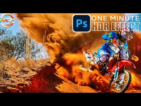 1-minute photoshop - hdr effect