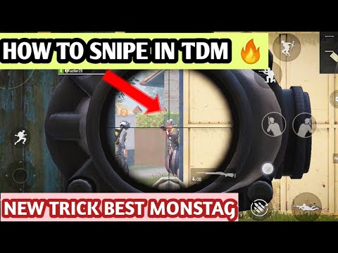 HOW TO SNIPE IN TDM🔥 | BEST MONSTAG / PUBG MOBILE .