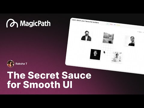 Step-by-Step Design Process for a Smooth, Animated UI using MagicPath