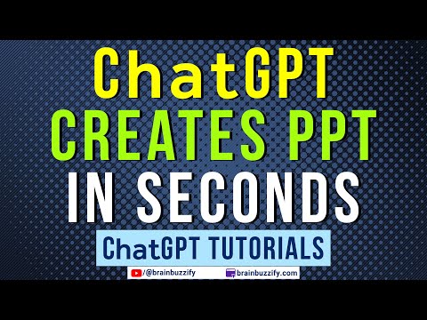 ChatGPT Can Now Create PowerPoint Presentations in Seconds!