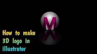 3D logo design tutorial in illustrator (how to create 3d logo design#adobe #illustrator