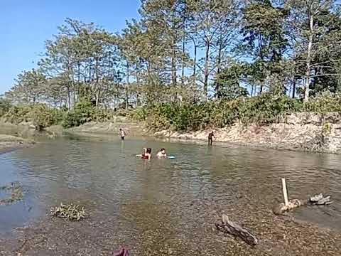 Cycling in the river. (2)