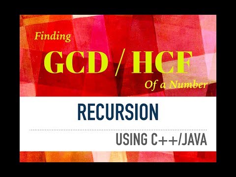 Finding GCD/HCF  (explanation in HINDI) in Java,C,C++