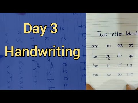 Day 3 Handwriting.....