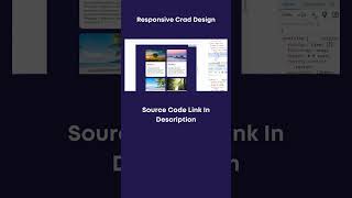 Responsive Card Design Using HTML CSS #css #html #tutorials