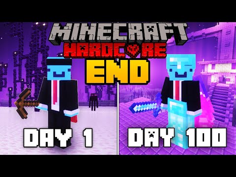 I Spent 100 Days in The END in Minecraft!