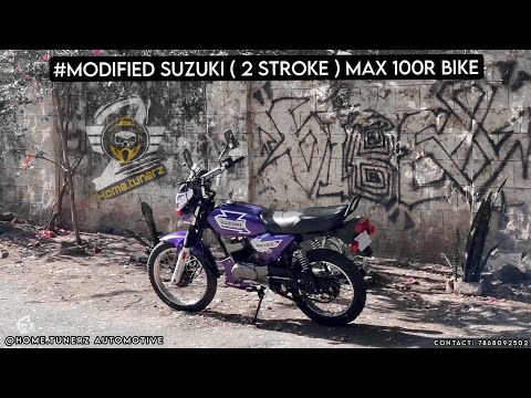 #Home_tunerz ⚡ AUTOMOTIVE_M-PROJECT_MODIFIED SUZUKI MAX100R ( VINTAGE 2 STROKE 1998 MODEL )