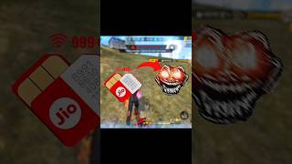 POWER OF JIO SIM 💀🤯 #freefire #shorts #gtk111 #tondegamer #godhandff