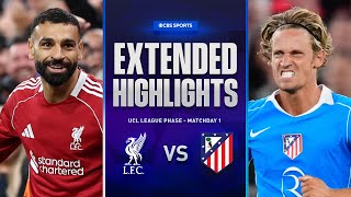 Liverpool vs. Atlético Madrid: Extended Highlights | UCL League Phase MD 1 | CBS Sports Golazo