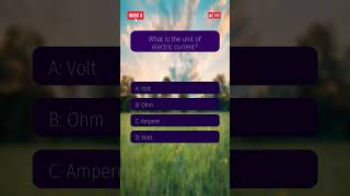 Physics Quiz | What is the unit of electric current?... #shorts