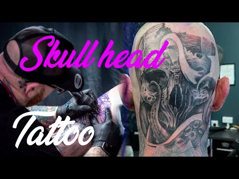 Full Dead Skull Tattoo ___ Ricky Davies Tattoo