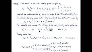 Mathematical Finance L 10-1: Cox-Ross-Rubinstein model