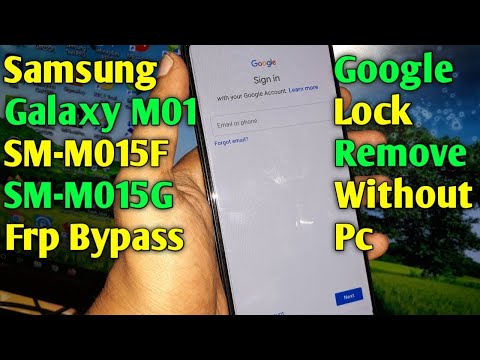 Samsung Galaxy M01 Frp Bypass   Samsung M01 SM M015F SM M015G Frp Bypass Google Account Unlock