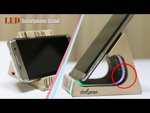 How To Make LED Smartphone Stand(holder) DIY
