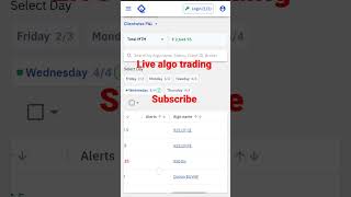 Live algo trading Profit #quanytiplyalgotrading #finvasia #finvaisaalgo
