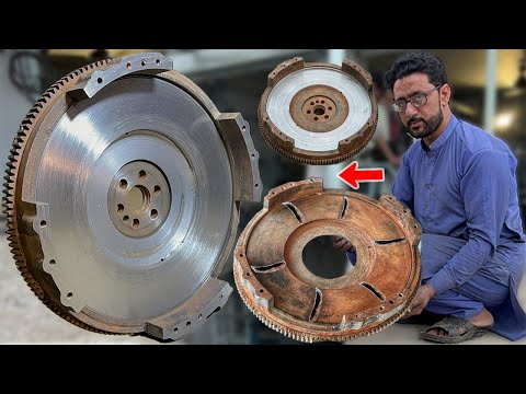 How to Rebuild a CRACKED CLUTCH FLYWHEEL with Resurfacing Process