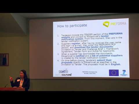 PREFORMA Information DAY, Brussels 04/04/2014 - Antonella Fresa