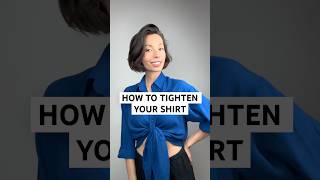 How to tighten your shirt #stylehack #shirt