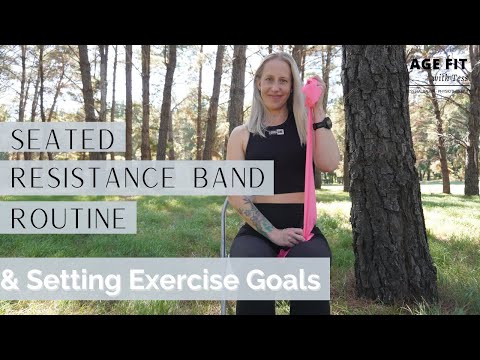SEATED RESISTANCE BAND EXERCISE ROUTINE & Setting Exercise Goals for the New Year