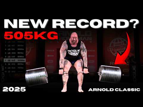 NEW DEADLIFT WORLD RECORD? Thor's 505KG Deadlift at the 2025 Arnold Strongman Classic!