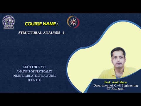 Lecture 37 : Analysis of Statically Indeterminate Structures (Contd.)
