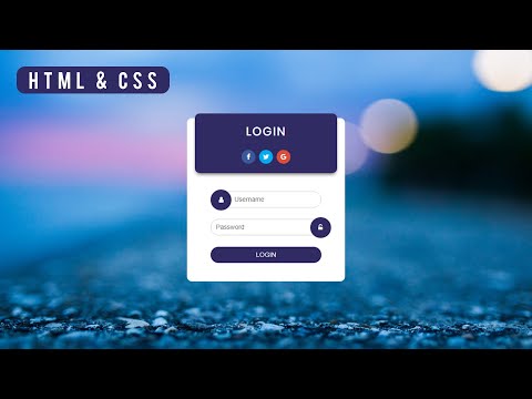 Login Form Using With Simple HTML5 & CSS3 | Focus-Within Property
