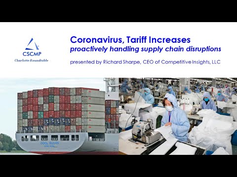 Coronavirus, Tariff Increases: handling supply chain disruptions