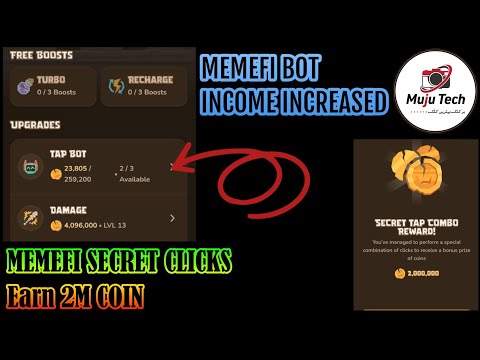 HOW TO INCREASE BOT INCOME IN MEMEFI|MEMEFI TODAY SECRET CLICKS|MEMEFI NEW UPDATE|EARN 2 MILION COIN