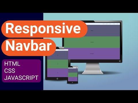 How To Responsive Navbar HTML CSS JavaScript