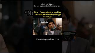 Client ne bola , chat gpt se website bna lega #python #learnwebdev #programminglanguage #coding