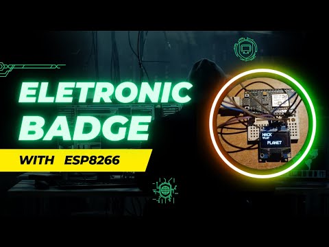 Electronic Badge With Esp8266 | With Source Code #embeddedsystem #arduinoide #nodemcu