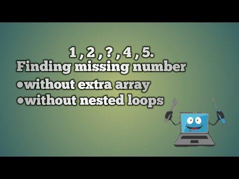 Find the missing number in 1 to n natural numbers | without extra array and nested loops | C