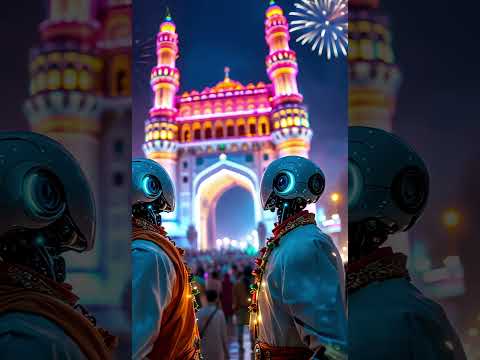 Diwali 2075 #shorts #diwali #india #celebration #robot #ai