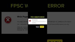 CSS 2025 MPT | Web page blocked | FPSC Website Error #css2025 #mpt #webpageblocked #fpscwebsiteerror