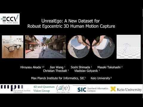 [UnrealEgo, ECCV 2022] UnrealEgo: A New Dataset for Robust Egocentric 3D Human Motion Capture