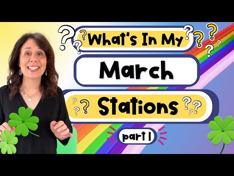 Independent Station Activities For March - Kindergarten & First Grade