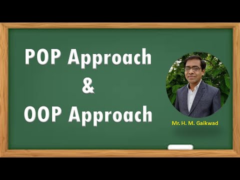 OOP Lecture-1: POP approach and OOP approach