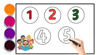 Number Tracing 1–10 🔢✏️ | Easy Painting & Writing for Kids
