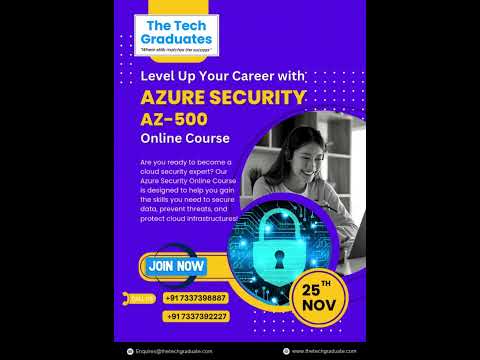 Azure Security Online course | TheTechGraduate