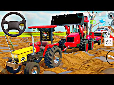 Drive thar jcb and htm dumper stuck in mud #tractor #jcb #dumper