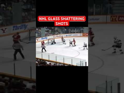 NHL glass shattering shots